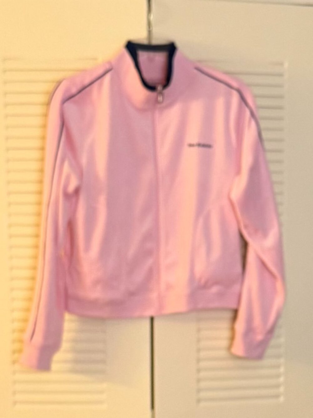 Juicy Couture Light Pink/Navy Velour Pickleball Jacket